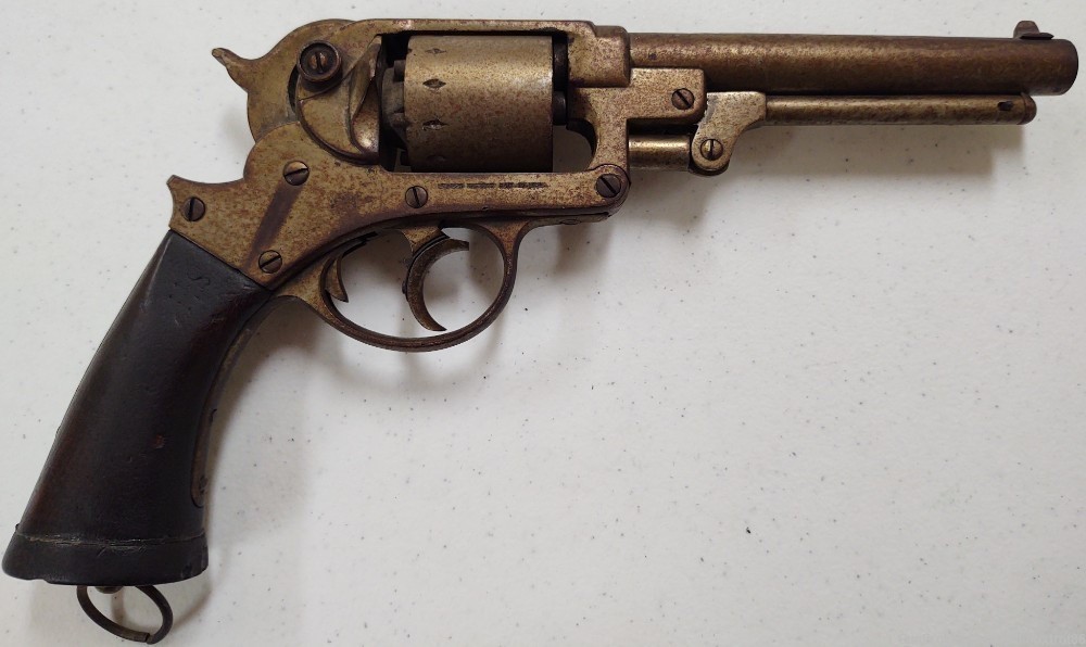 Civil War Starr 1858 Army DA Revolver US marked .44 cal Black powder Union -img-1