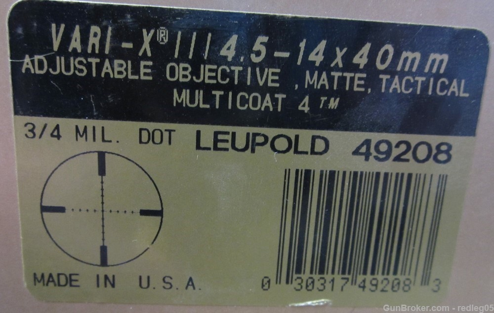 Leupold Vari-X lll 4.5-14x40 AO Tactical scope-img-0