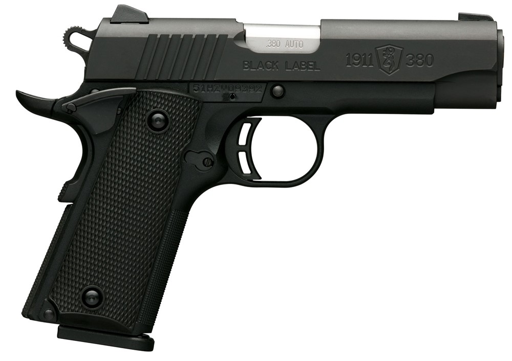 Browning 1911-380 Blk Label Compact Pistol 3 5/8 bbl .380 Cal Blk/Stainless-img-2