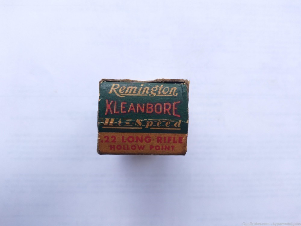 Vintage Remington Kleanbore Hi Speed .22LR Empty Box-img-2