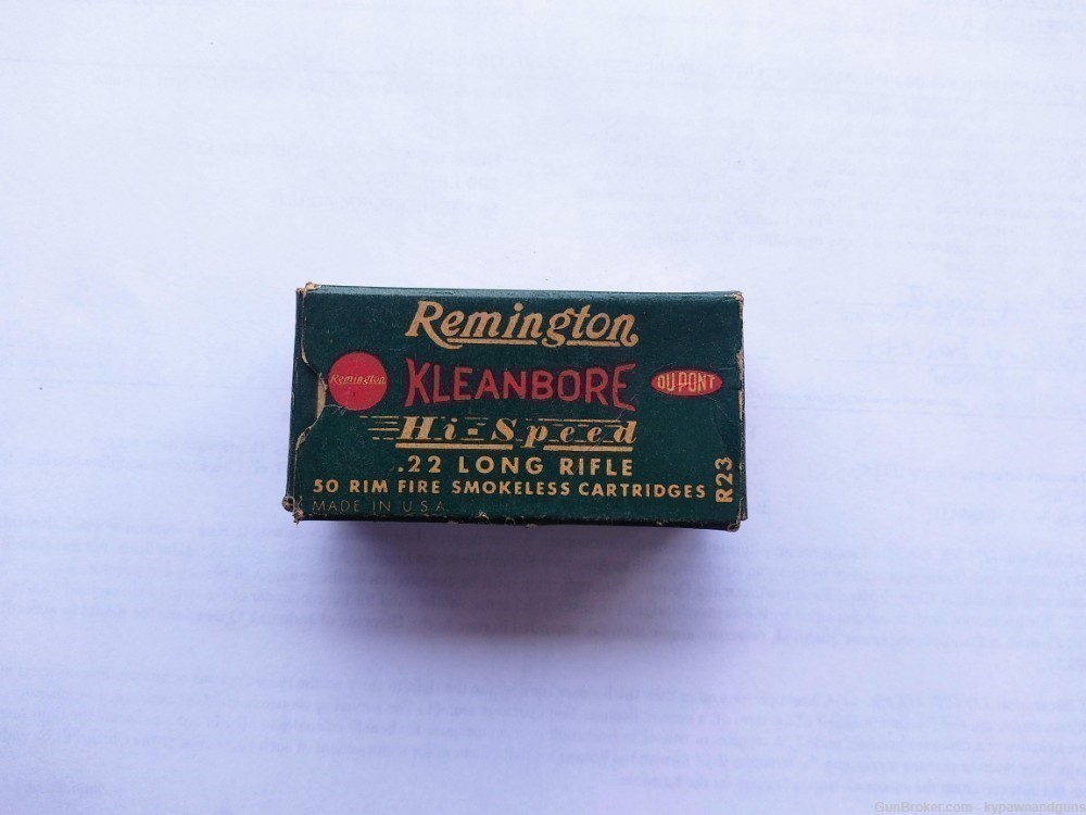 Vintage Remington Kleanbore Hi Speed .22LR Empty Box-img-0