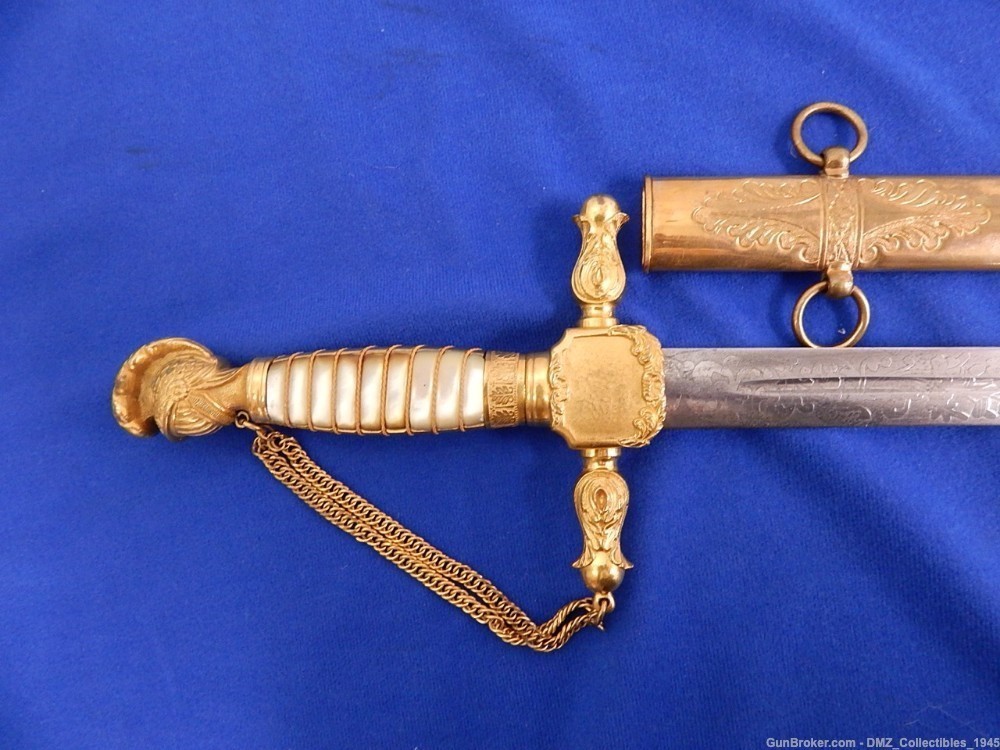 Civil War Era Knights Head Pommel Militia Sword with Sheath-img-0