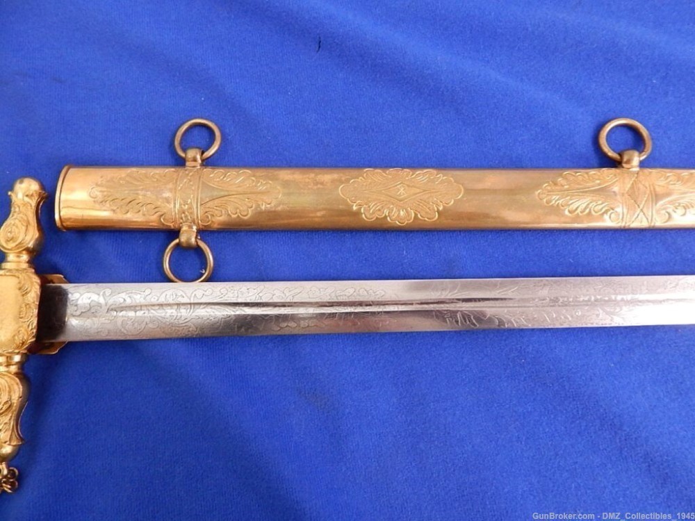 Civil War Era Knights Head Pommel Militia Sword with Sheath-img-2