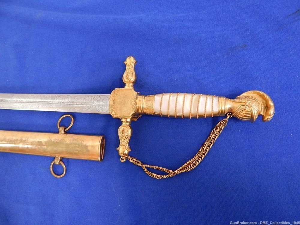 Civil War Era Knights Head Pommel Militia Sword with Sheath-img-1