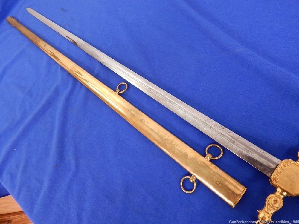 Civil War Era Knights Head Pommel Militia Sword with Sheath-img-3