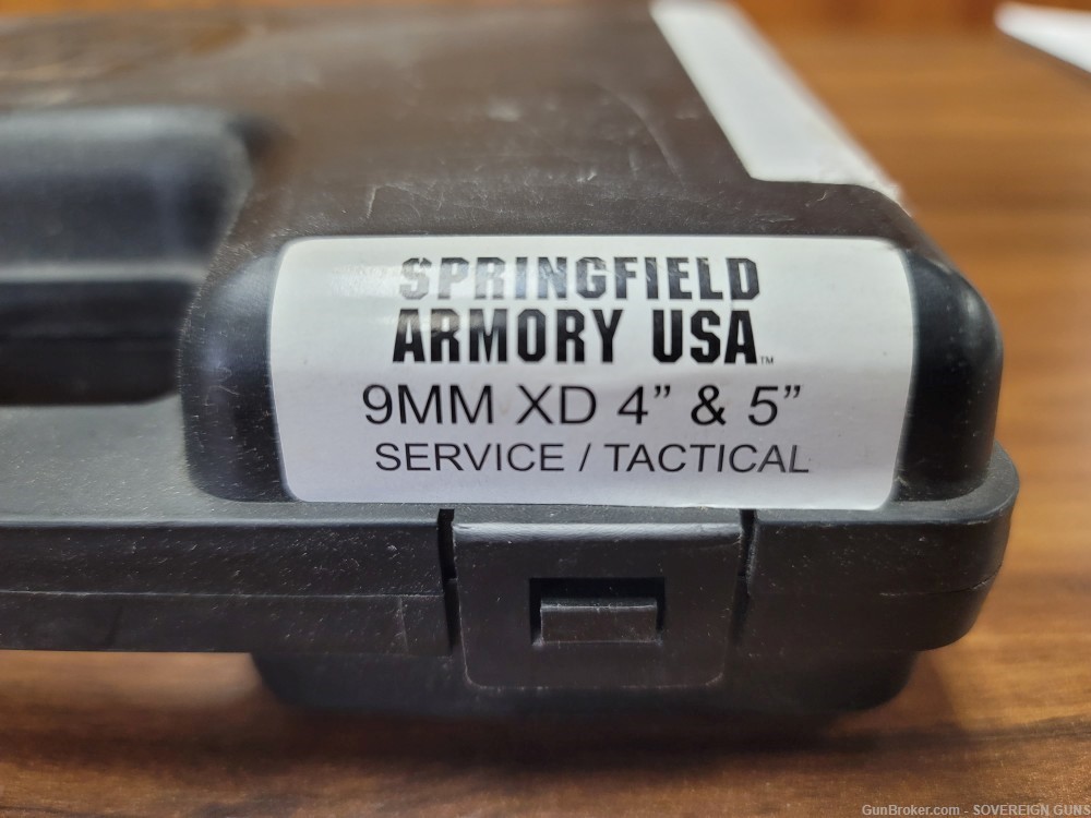 Springfield Armory USA 9mm XD Service/Tactical Hard Case (EMPTY) USED-img-1
