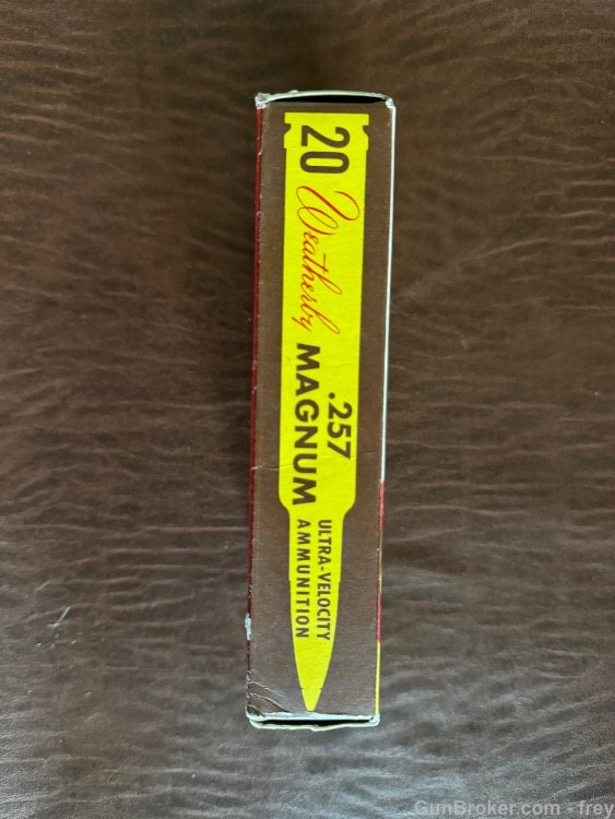 .257 Weatherby mag 100 Gr.Sp 20 Rnd ( Early Tiger Box & Ammo)  Excellent-img-3