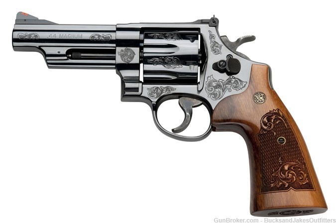 SMITH AND WESSON 29 ENGRAVED 44M/44S BL/WD 4"-img-0