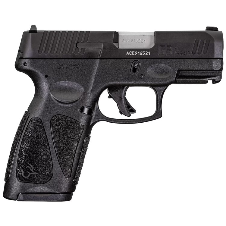 Taurus G(3)SR 9mm Bk/Bk 3.26" Non-Manual Safety Pistol w/(2)10rd Mags-img-0
