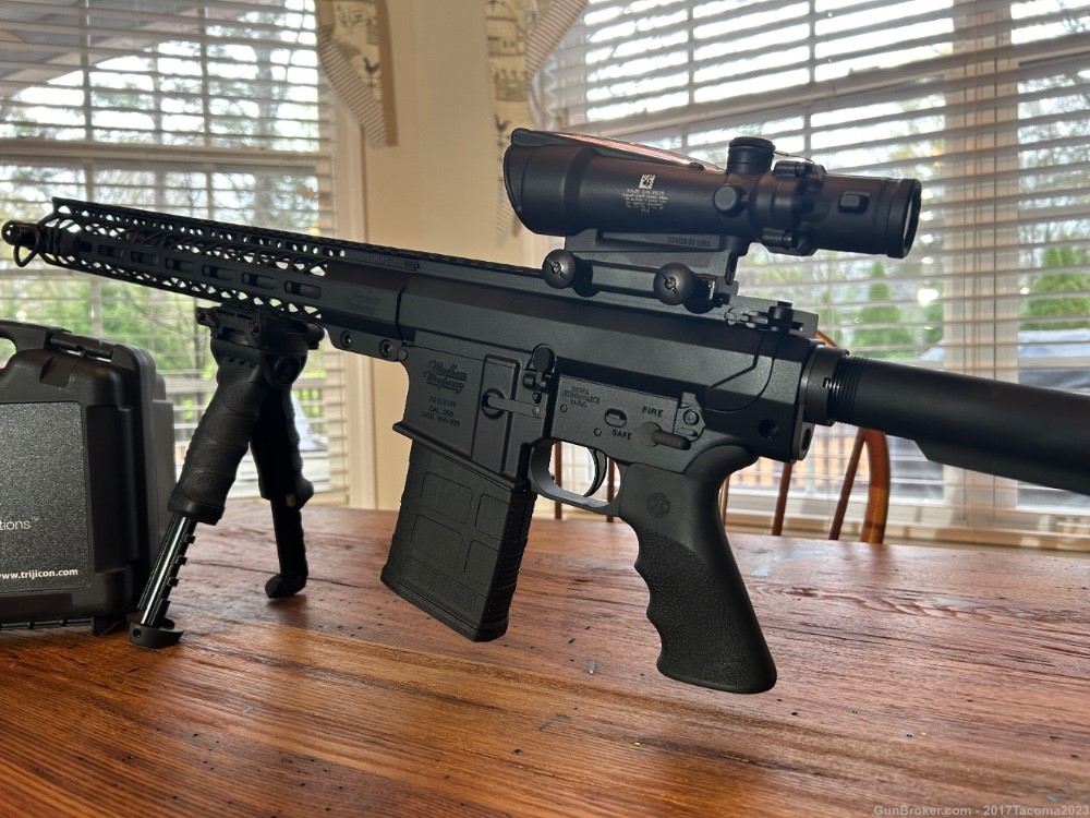 Windham Weaponry.308 with Trijicon scope and ammo-img-0