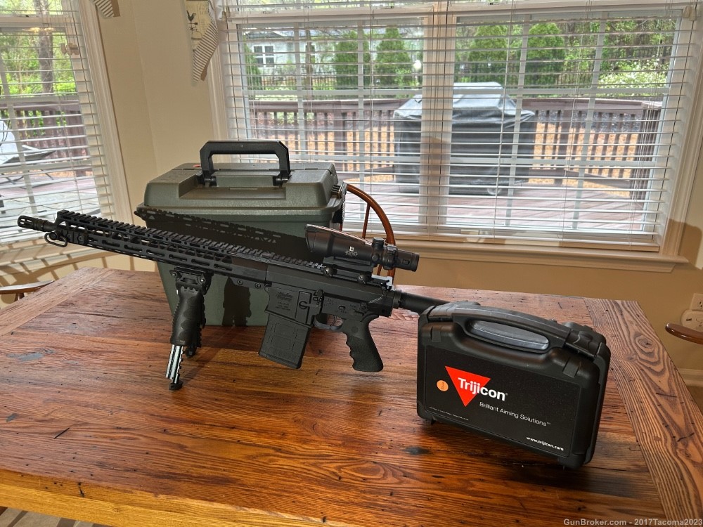 Windham Weaponry.308 with Trijicon scope and ammo-img-7