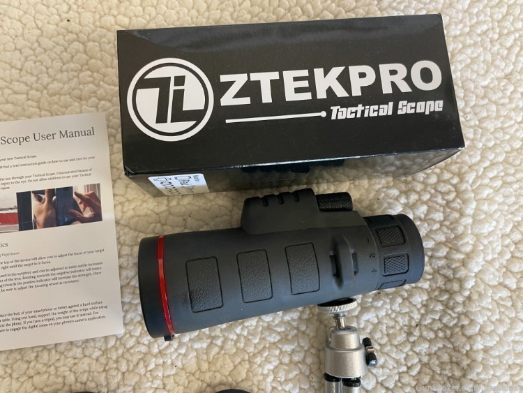 Tactical Spotting Scope on Tripod + for iPad, iPhone, or Android (NEW)-img-1