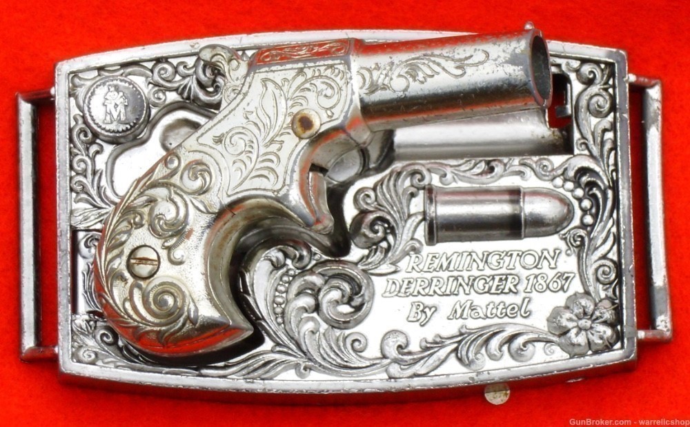 Mattel Remington toy belt buckle-img-0