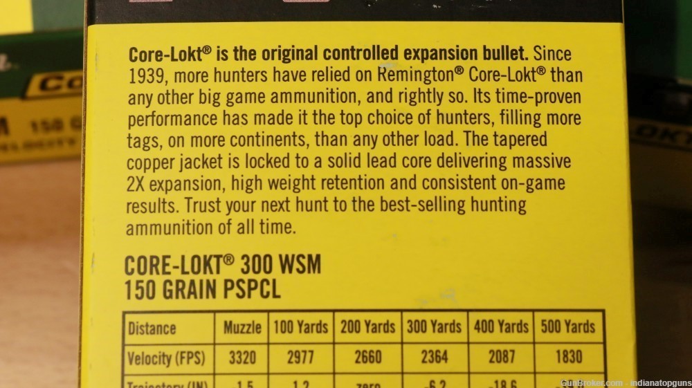 Remington 300WSM Ammo 150gr Core-Lokt 40 Rounds Free Shipping-img-2