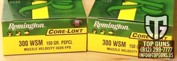 Remington 300WSM Ammo 150gr Core-Lokt 40 Rounds Free Shipping-img-0