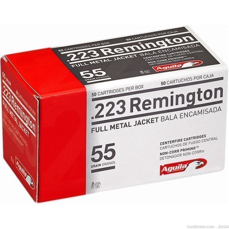 Aguila .223 Remington Ammunition 50 Rounds 55 Grain FMJ-img-0