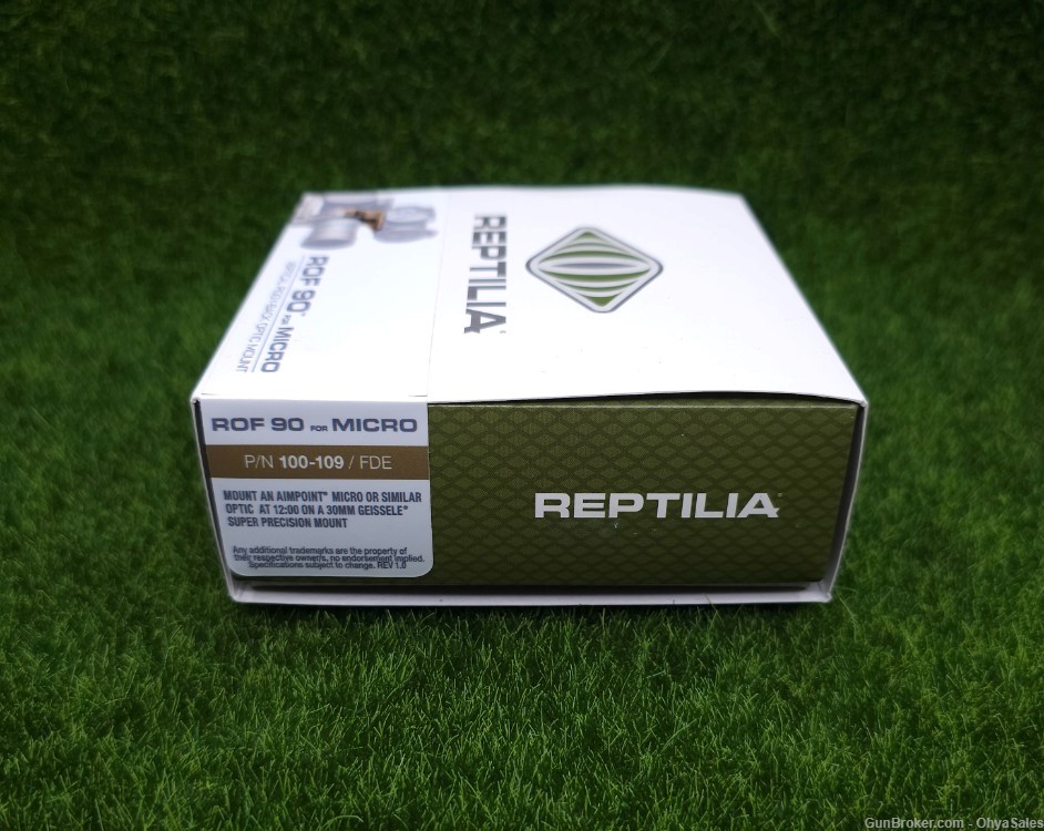 Reptilia 30mm ROF-90 FDE Anodized Red Dot Mount for Aimpoint Micro #100-109-img-2