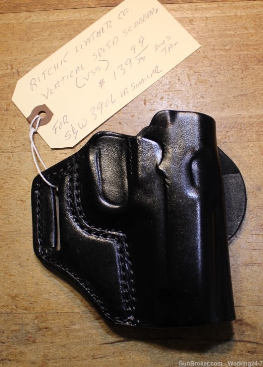 Ritchie Leather Co Vertical Speed Scabbard (VSS) for S&W 3906 or Similar Fr-img-0