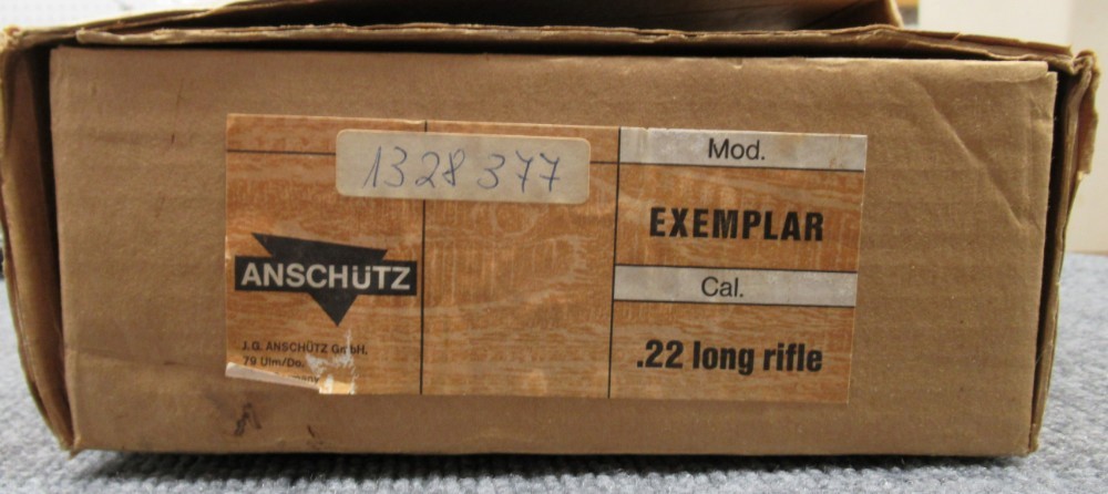 Anschutz Exemplar 22 Lr LH 1987 Test target and box Nice-img-11