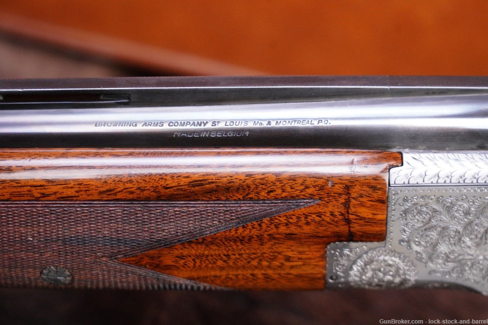 FN Browning Superposed Pigeon Grade Engraved 12 Ga Magnum O/U Shotgun, C&R-img-19