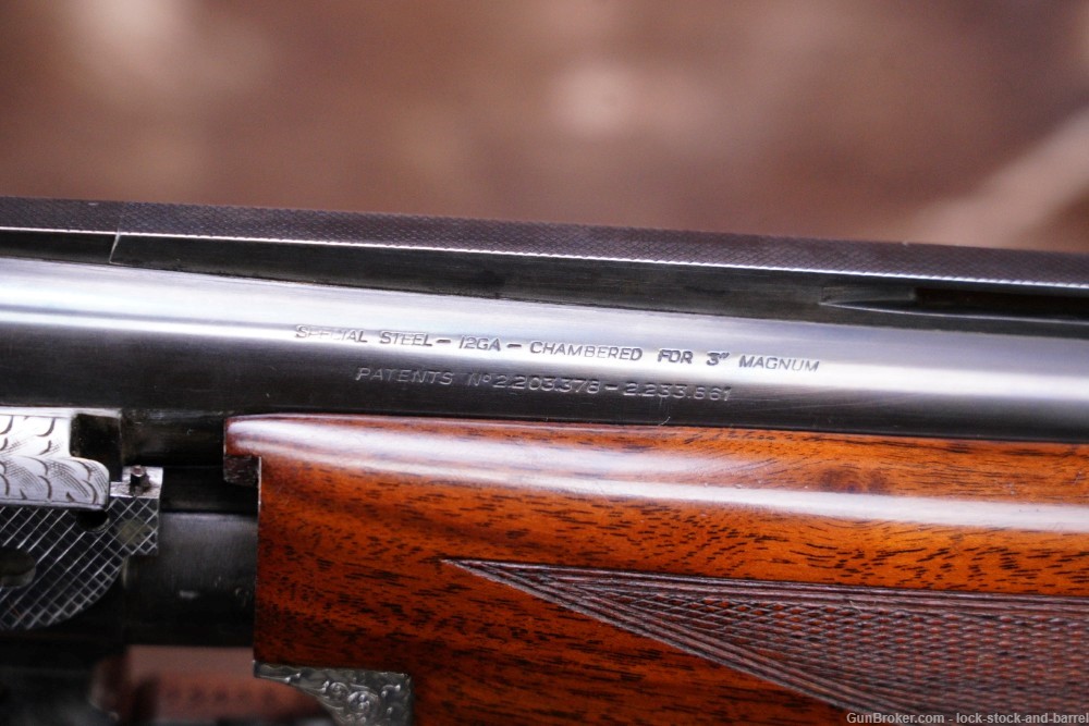 FN Browning Superposed Pigeon Grade Engraved 12 Ga Magnum O/U Shotgun, C&R-img-33