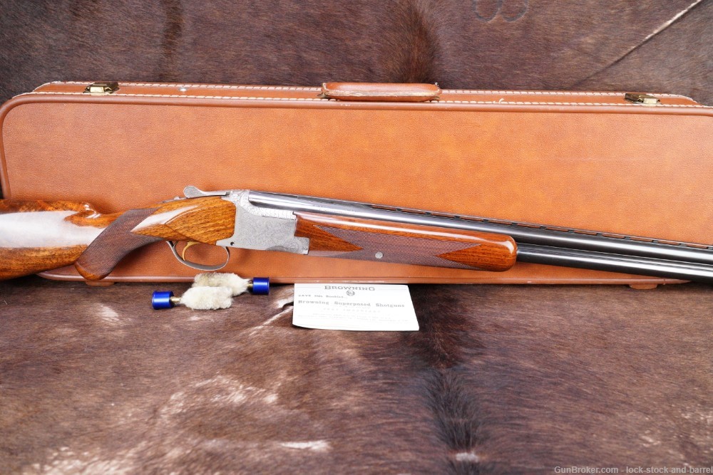 FN Browning Superposed Pigeon Grade Engraved 12 Ga Magnum O/U Shotgun, C&R-img-2