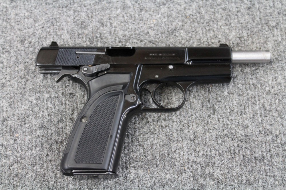 Browning Hi-Power Single Action Pistol w/ Case & 3 Magazines (Used)-img-7