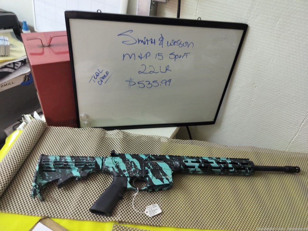 Smith & Wesson M & P 15-22 Sport  Teal Camo -img-0