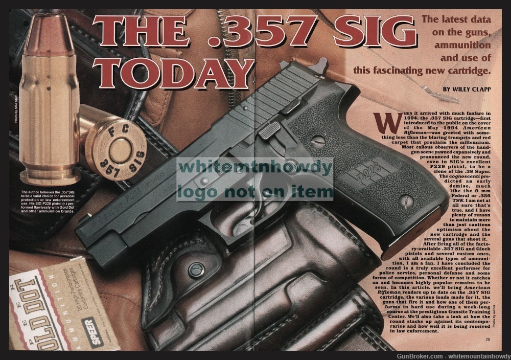 1998 SIG .357 Pistol Today 6-page Evaluation Article-img-0