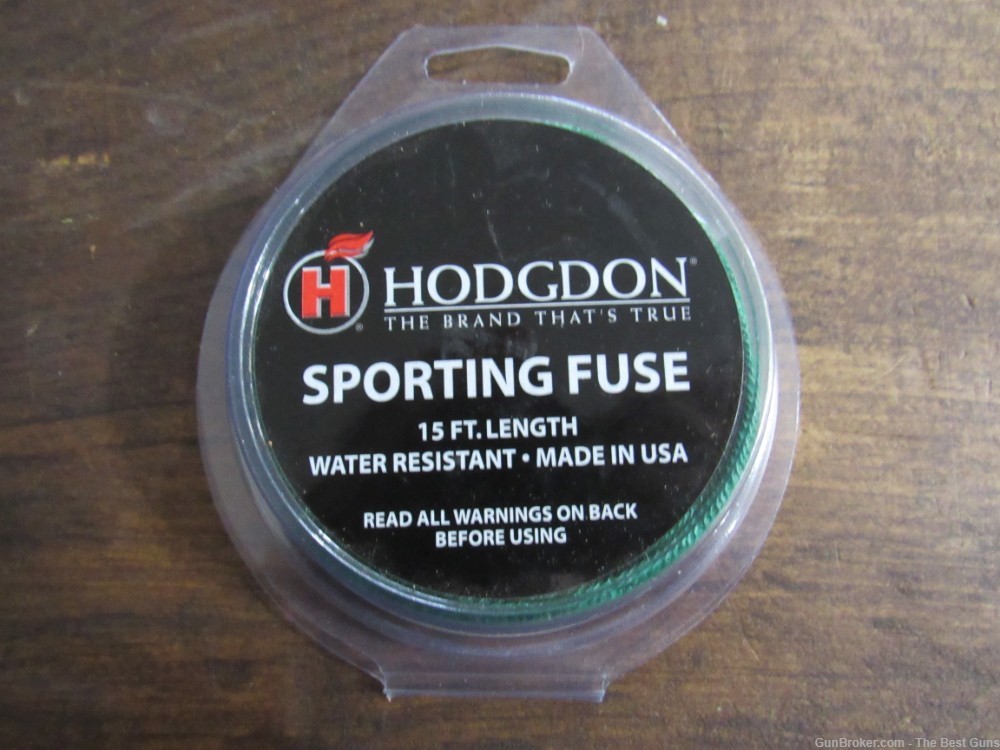 Hodgdon Sporting Fuse 15 Ft Length Water Resistant Green 15' Black Powder-img-0