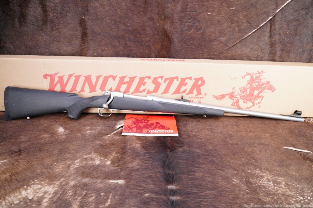 Winchester Model 70 Classic Stainless .375 H&H MAG Bolt Action Rifle & Box-img-6