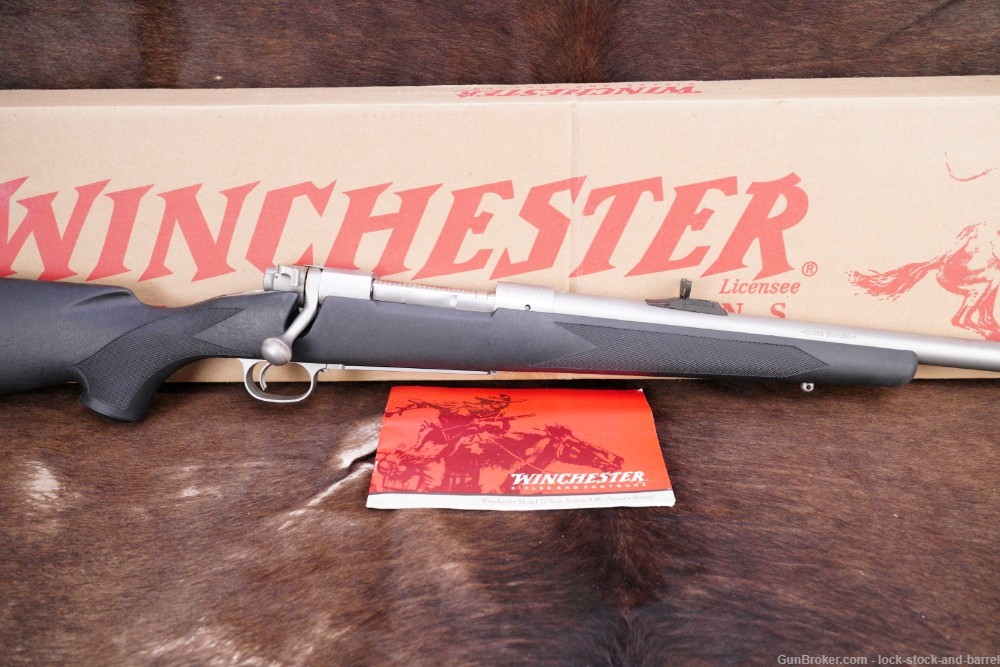 Winchester Model 70 Classic Stainless .375 H&H MAG Bolt Action Rifle & Box-img-2