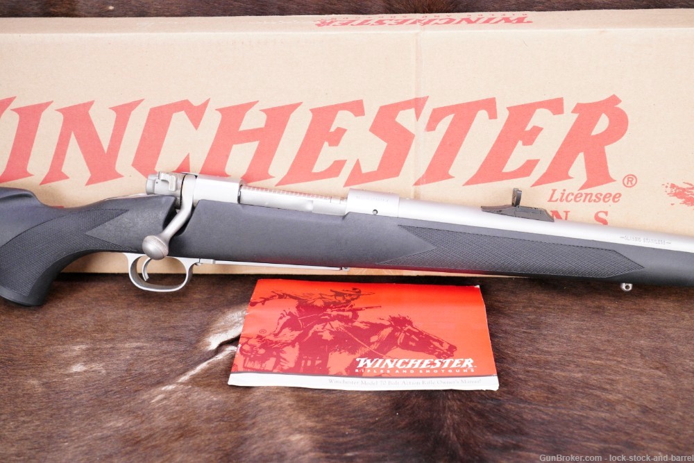 Winchester Model 70 Classic Stainless .375 H&H MAG Bolt Action Rifle & Box-img-4