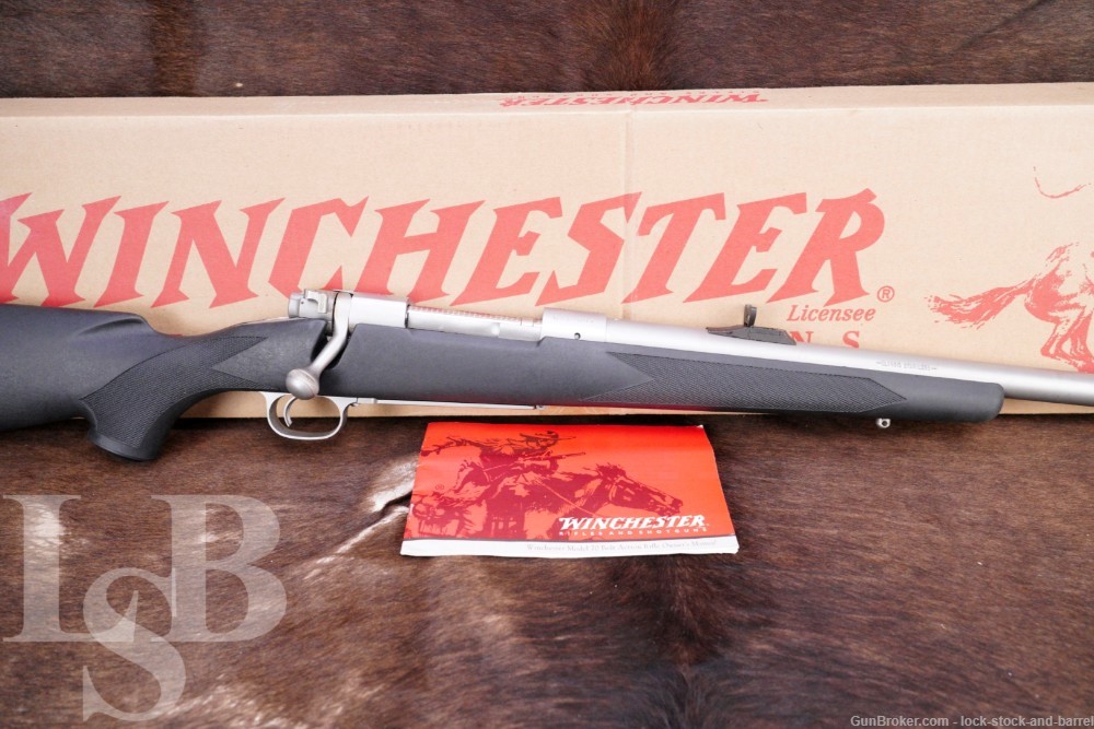 Winchester Model 70 Classic Stainless .375 H&H MAG Bolt Action Rifle & Box-img-0