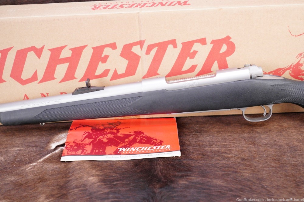 Winchester Model 70 Classic Stainless .375 H&H MAG Bolt Action Rifle & Box-img-9