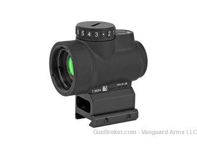 1x25 Trijicon MRO Adjustable LED 2.0 MOA Red Dot W/ Full Co-Witness Adapter