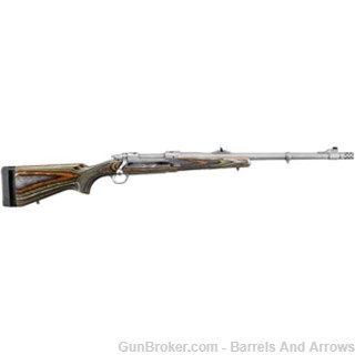 Ruger 47125 Guide Gun Bolt Action Rifle 375 , RH, 20 in, Matte, Wood Stk-img-0