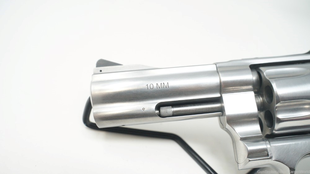 SMITH & WESSON MODEL 610 10MM STAINLESS REVOLVER 3.875" 6 ROUNDS (SW12463)-img-12
