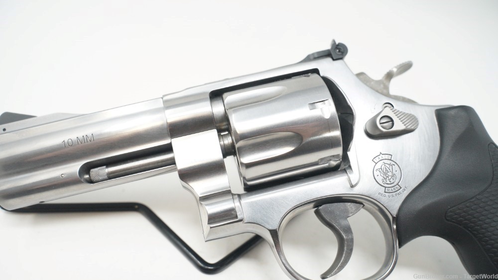 SMITH & WESSON MODEL 610 10MM STAINLESS REVOLVER 3.875" 6 ROUNDS (SW12463)-img-10