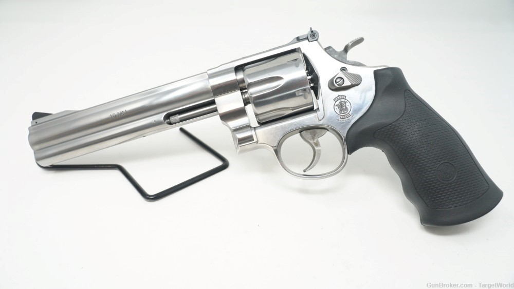 SMITH & WESSON MODEL 610 10MM STAINLESS REVOLVER 6.5" 6 ROUNDS (SW12462)-img-0