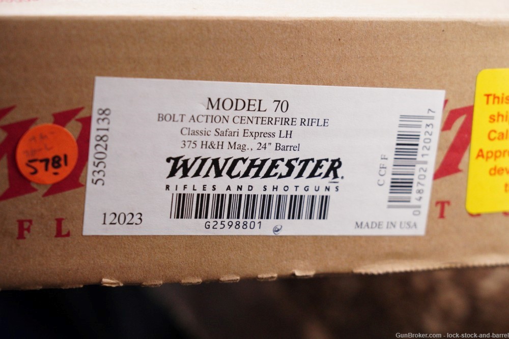 Winchester Model 70 Safari Express Classic .375 H&H MAG Left Handed Rifle -img-26