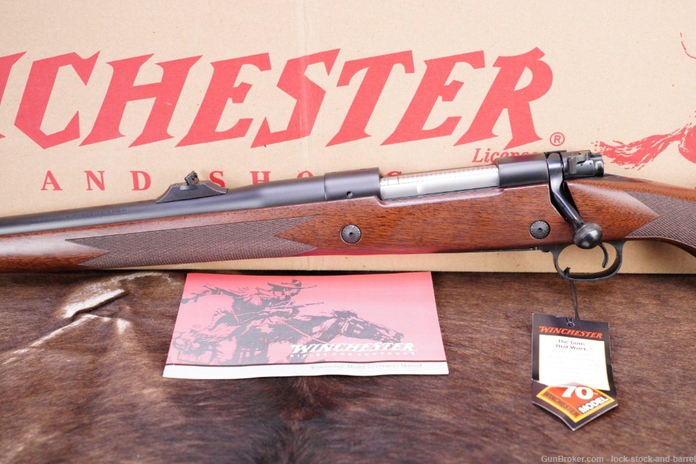 Winchester Model 70 Safari Express Classic .375 H&H MAG Left Handed Rifle -img-9