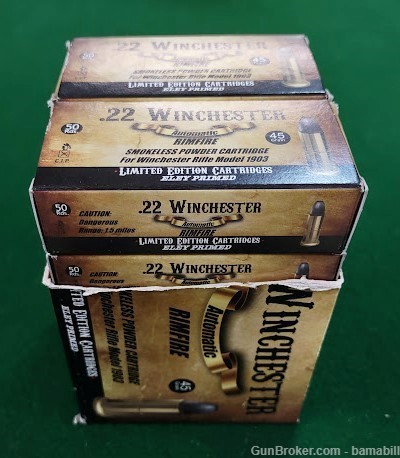   22 Winchester Automatic, Eley Primed, " LAST ONE"   Limited Edition-img-0