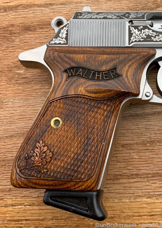 WALTHER FACTORY ENGRAVED ROYAL OAK LEAF PPK/S .380 ACP ORIG BOX 1 OF 500-img-11