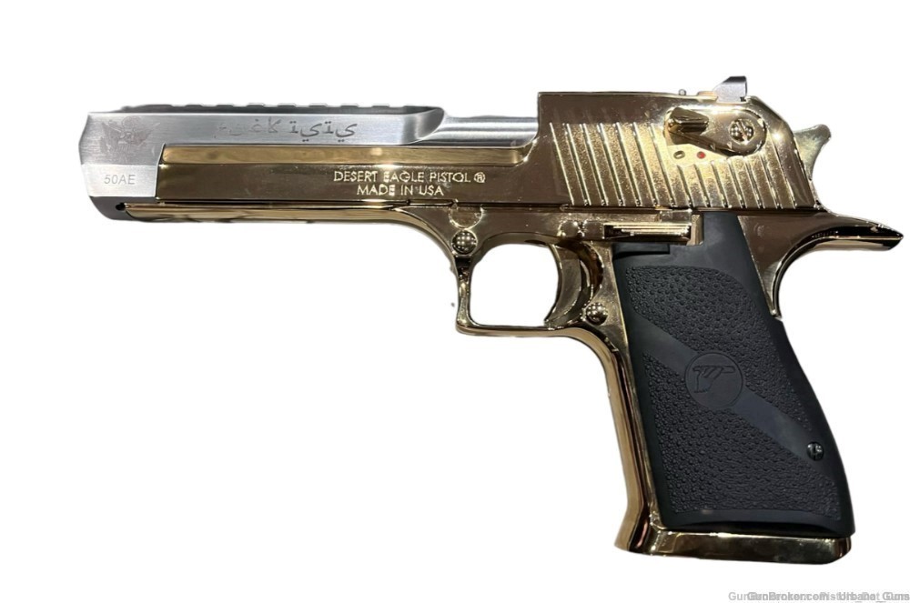 MAGNUM RESEARCH GOLD & NICKEL DESERT EAGLE .50 AE & .44 MAG FUCK ISIS -img-4