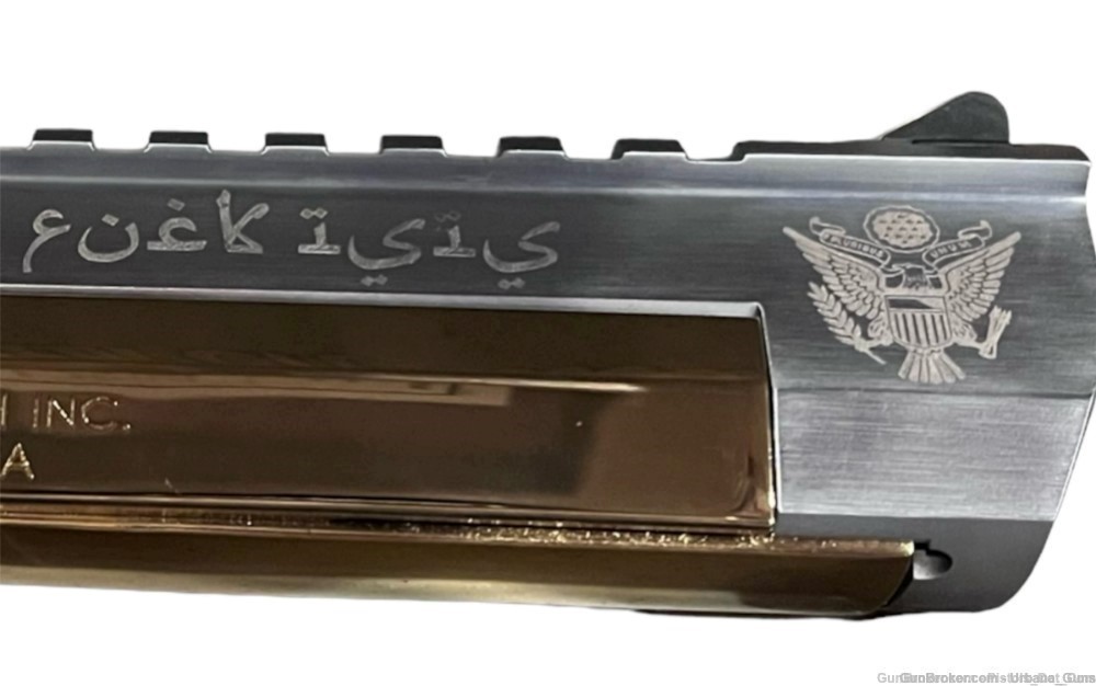 MAGNUM RESEARCH GOLD & NICKEL DESERT EAGLE .50 AE & .44 MAG FUCK ISIS -img-7