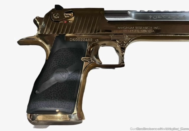 MAGNUM RESEARCH GOLD & NICKEL DESERT EAGLE .50 AE & .44 MAG FUCK ISIS -img-3