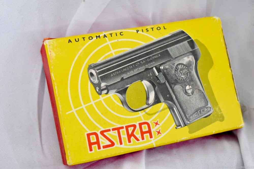 ASTRA Firecat .25 ACP vest pocket pistol made in 1966 with box C&R OK-img-23
