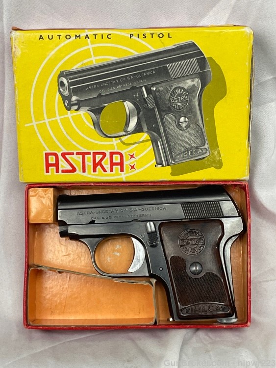 ASTRA Firecat .25 ACP vest pocket pistol made in 1966 with box C&R OK-img-27