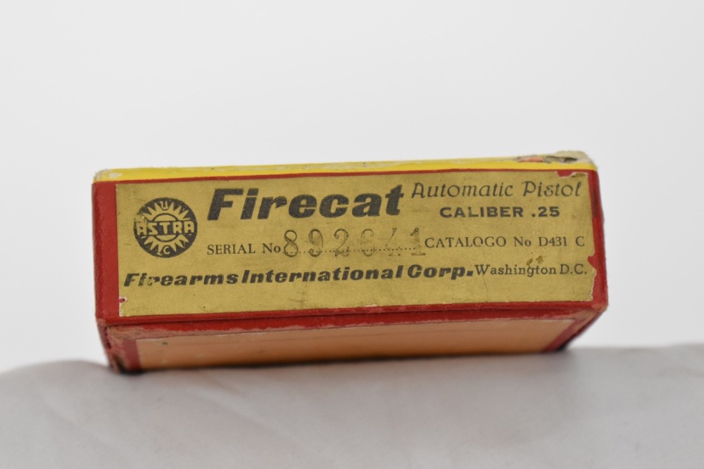 ASTRA Firecat .25 ACP vest pocket pistol made in 1966 with box C&R OK-img-22